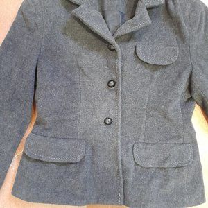 Womens Gray JENNE MAAG Button Front Dress Jacket ~ Size L Large